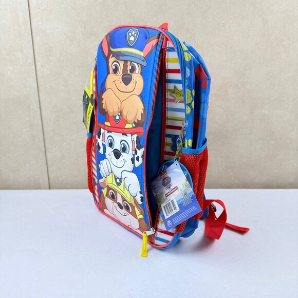 Nickelodeon Paw Patrol Kids Water Resistant 17 Backpack Padded Laptop Sleeve NWT - Picture 4 of 9